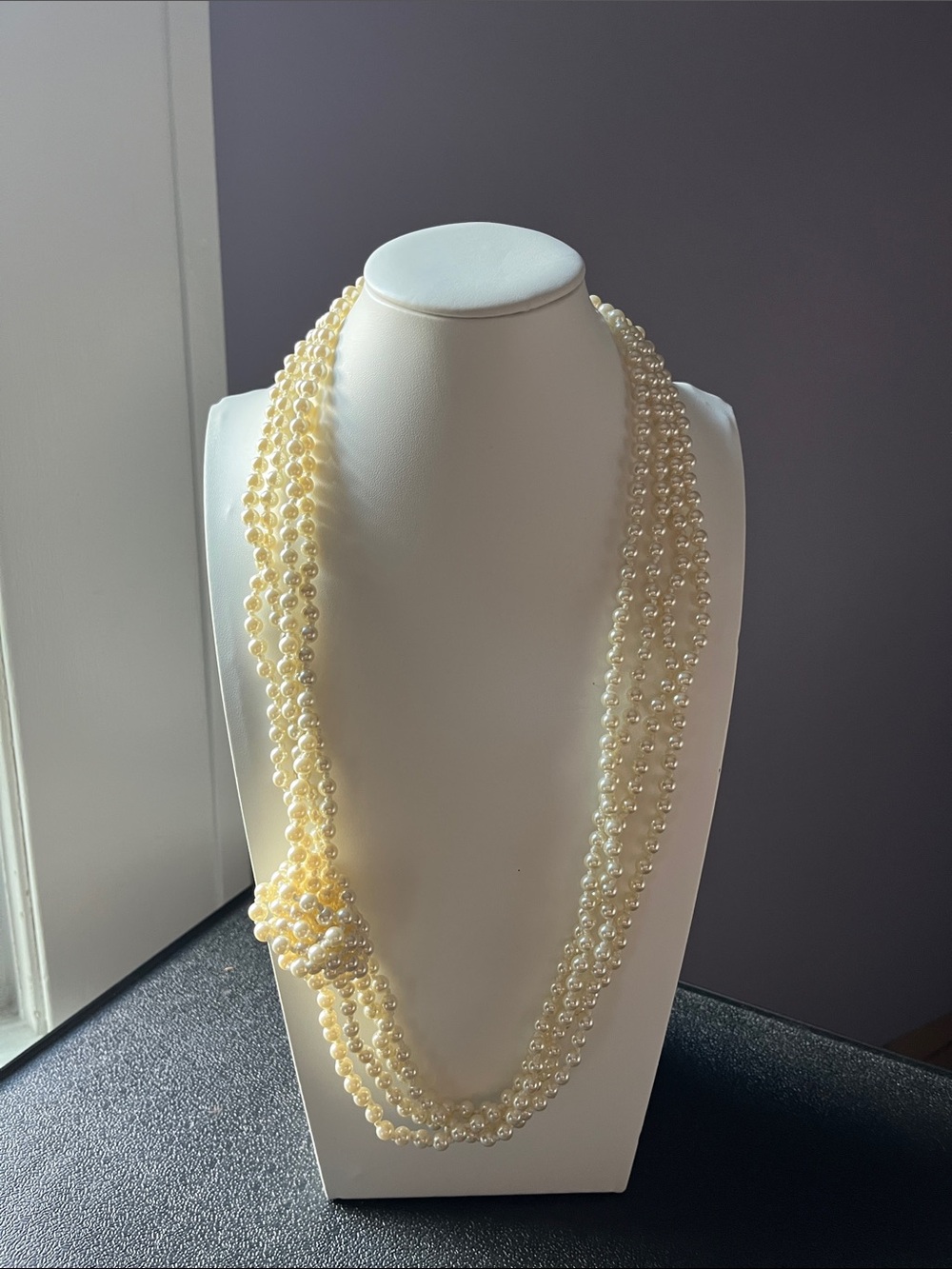 J. Crew Cream Multi-Strand Pearl Necklace